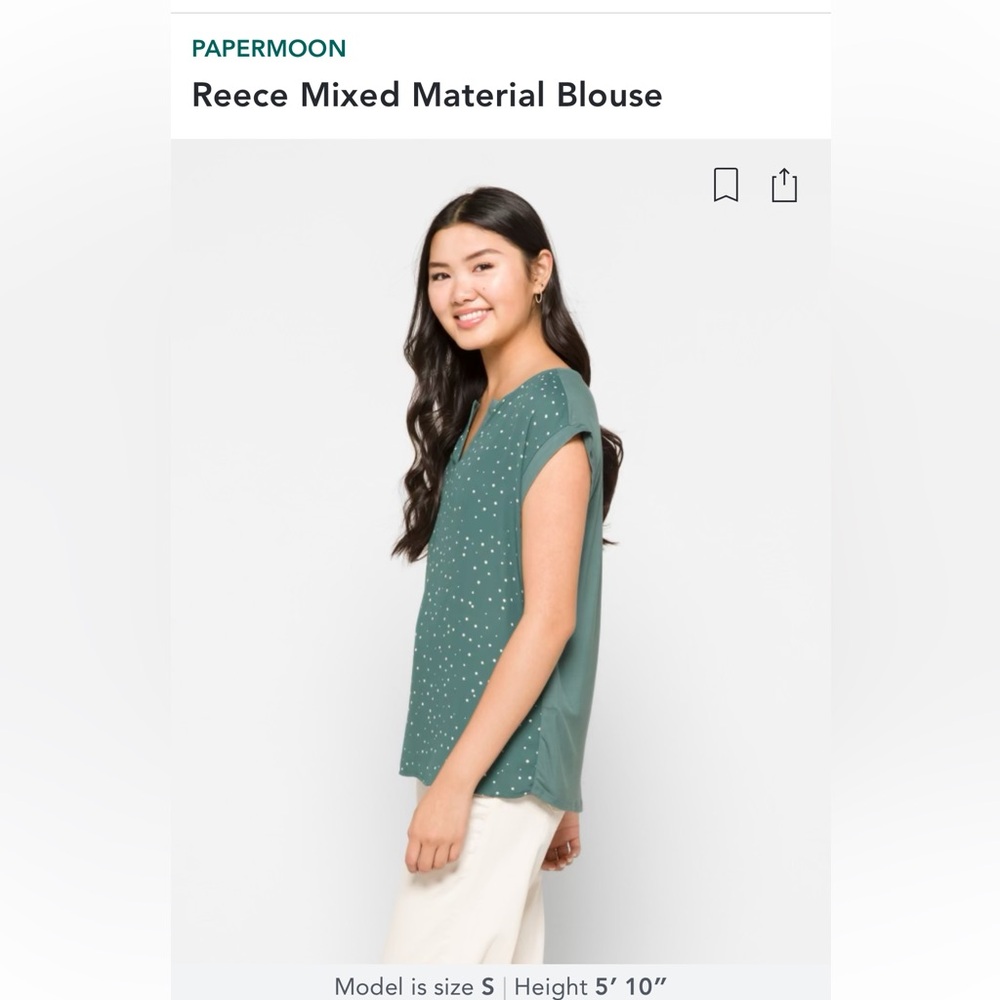 Papermoon Mixed Media Blouse